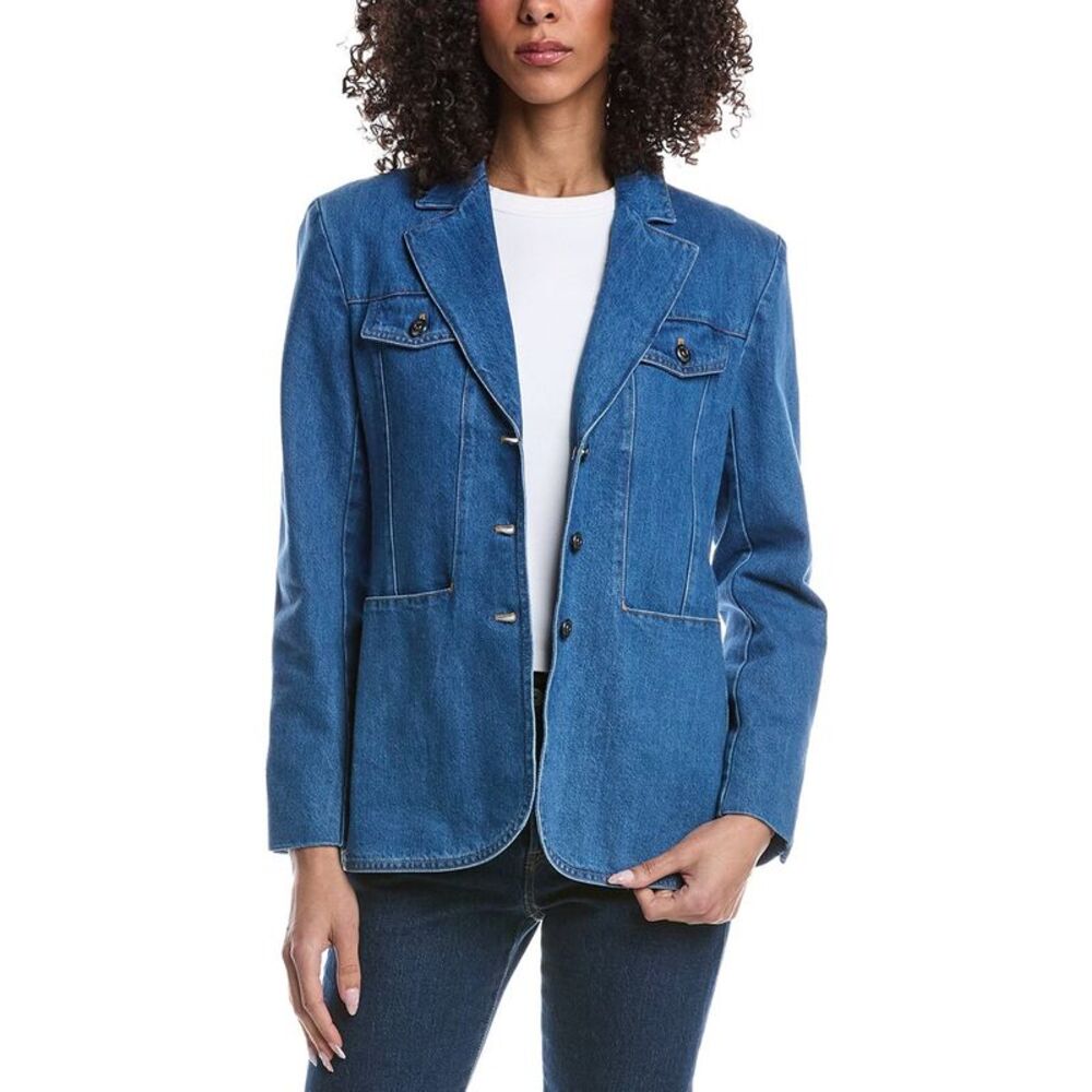 Hugo Boss Womens Juskfin Denim Jacket, Blue